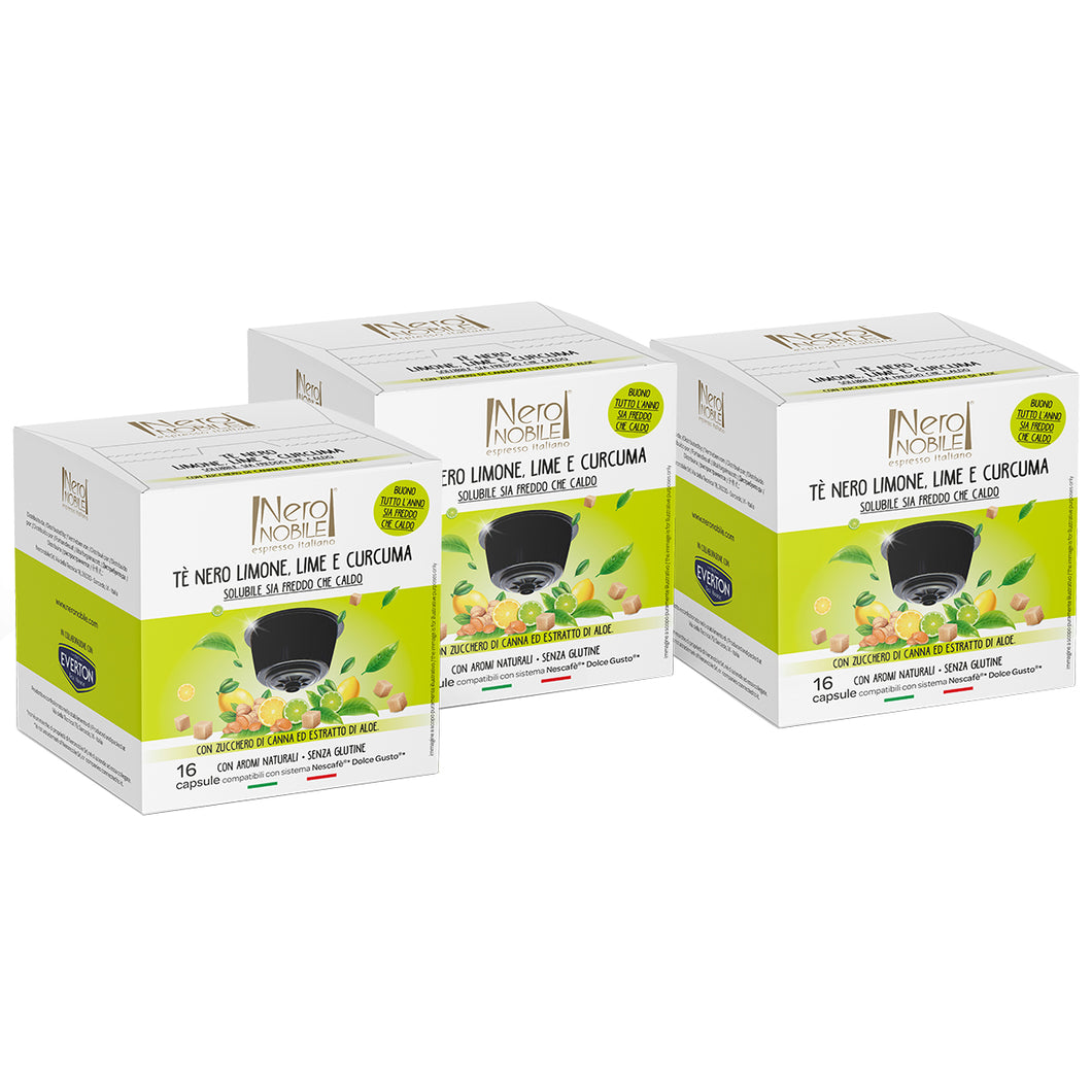 Nero Nobile Black Lemon Tea Dolce Gusto Compatible pods pack of 3* 272g