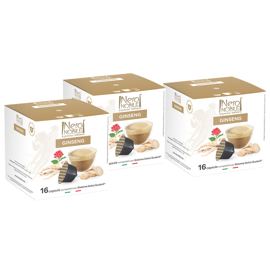 Nero Nobile Gensing Dolce Gusto Compatible Capsules pack of 3*136g