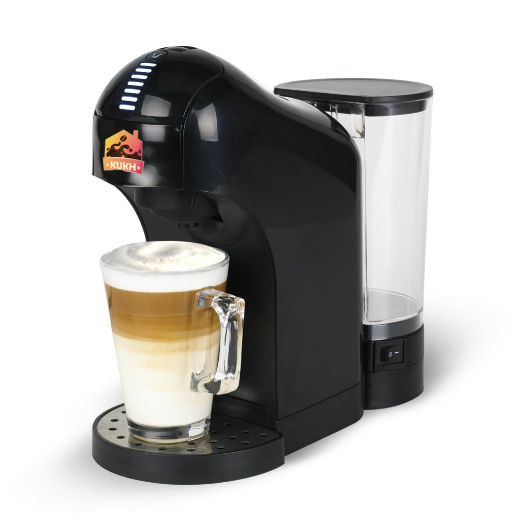 Kukh Dolce Gusto, Nespresso, Coffee Powder Compatible Coffee Machine 15 Bar 3-in-1 Automatic Coffee Machine Black